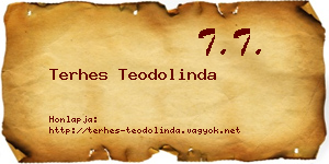 Terhes Teodolinda névjegykártya